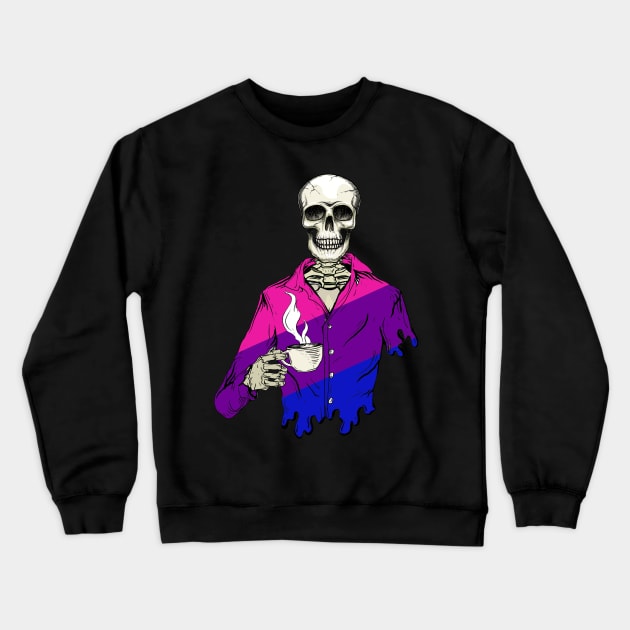 Dead Inside But Caffeinated Crewneck Sweatshirt by MZeeDesigns